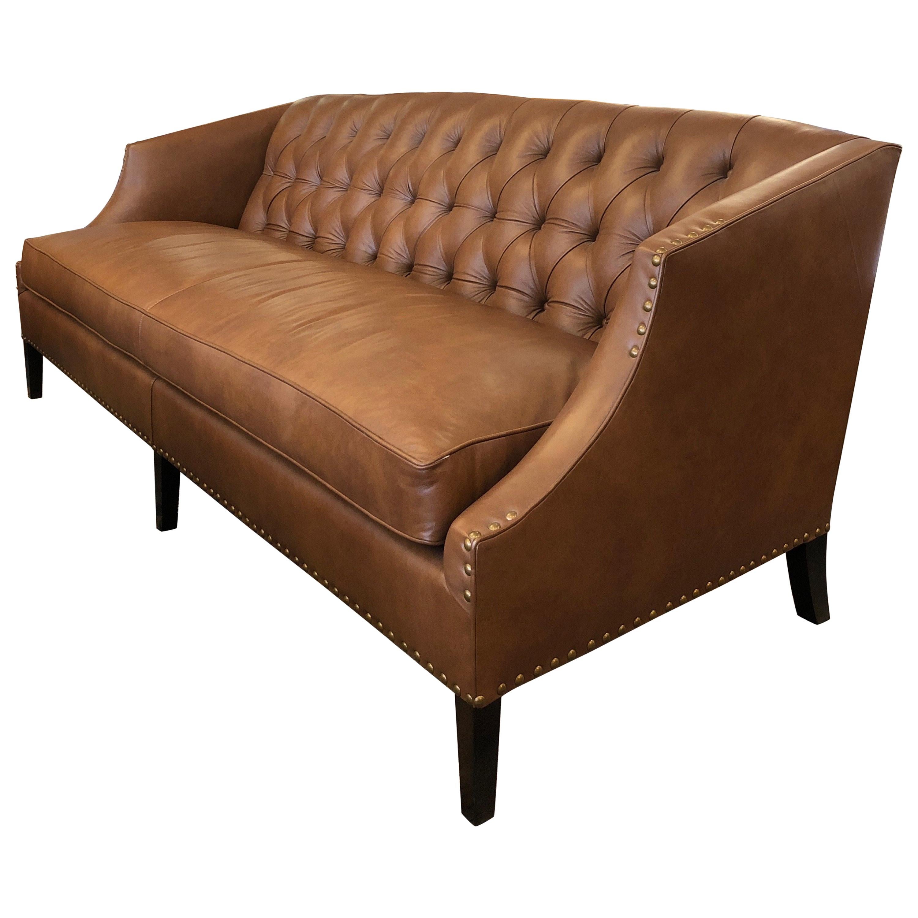New Becki Leather Sofa from Leathercraft For Sale