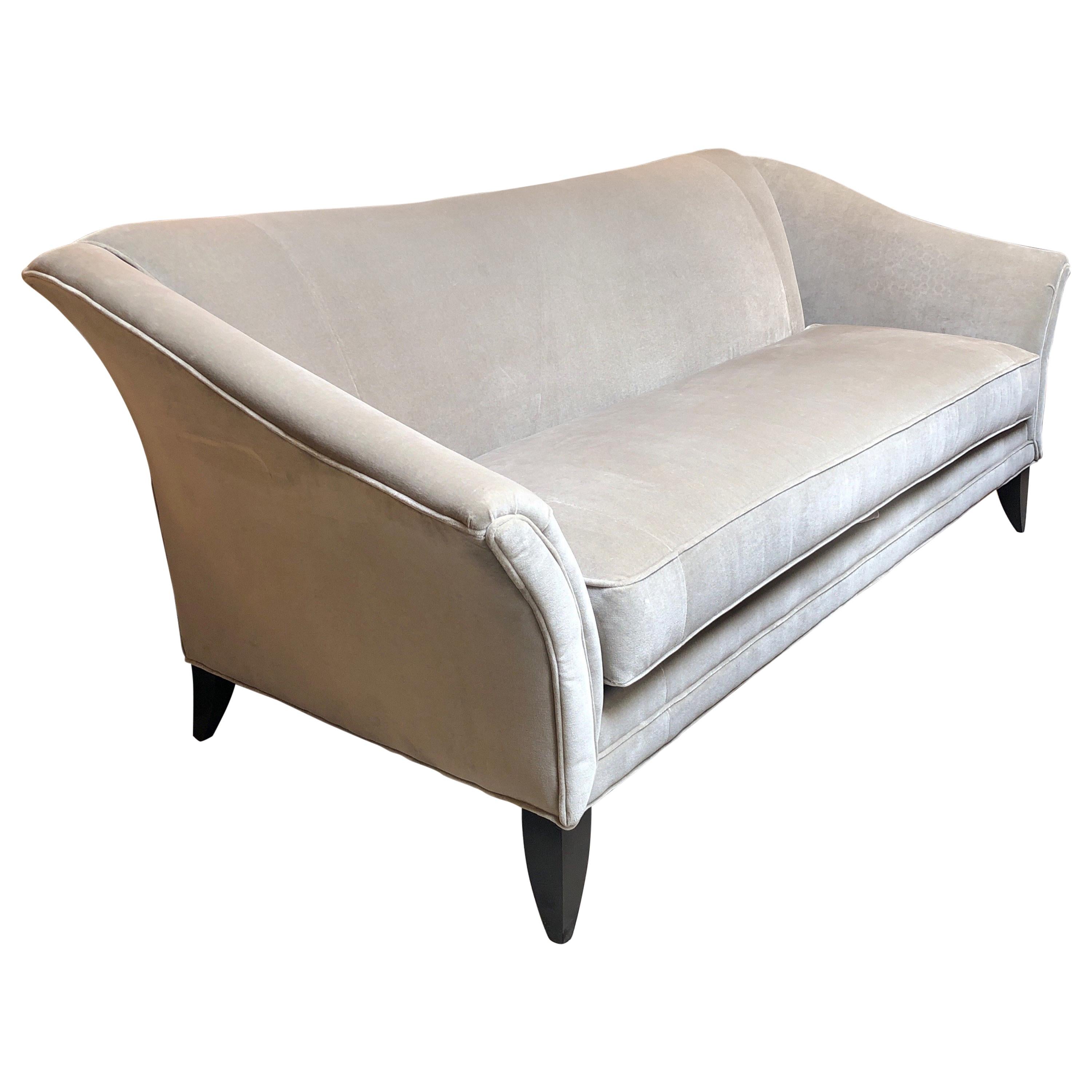 New Charlotte Velvet Sofa by Michael Thomas & Company For Sale