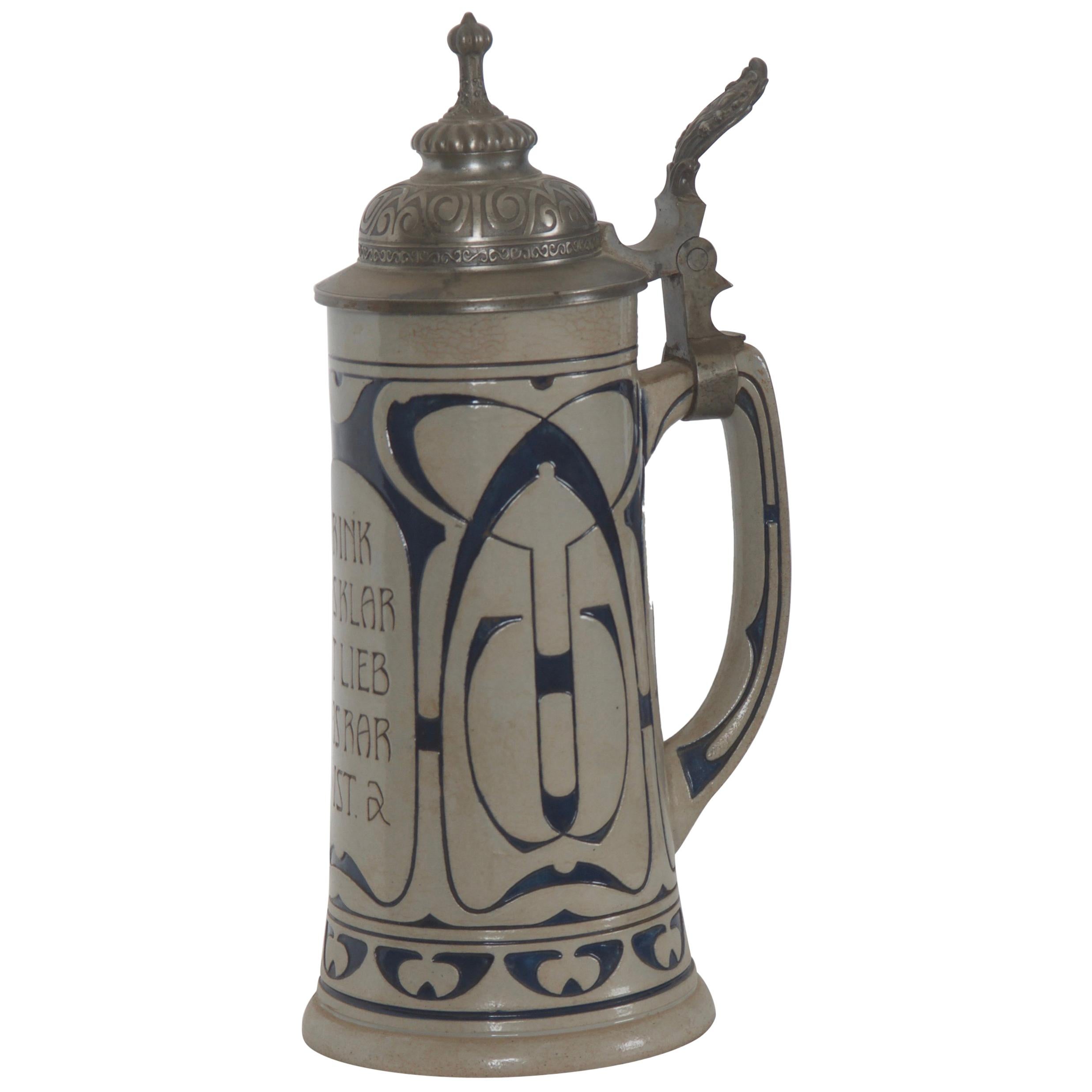 Early 20th Century German Beer Stein