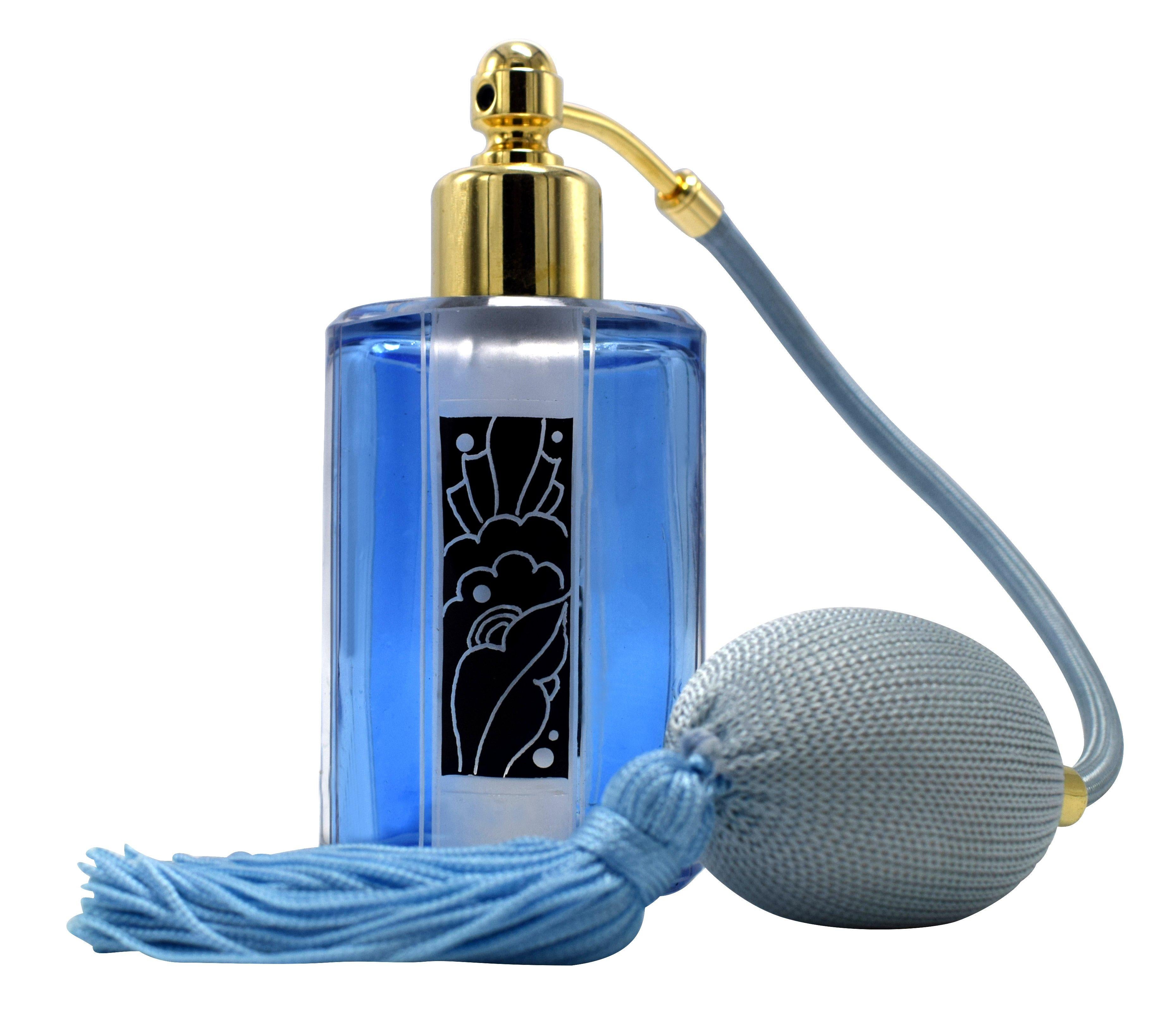 Art Deco Perfume Atomizer Bottle by Karl Palda