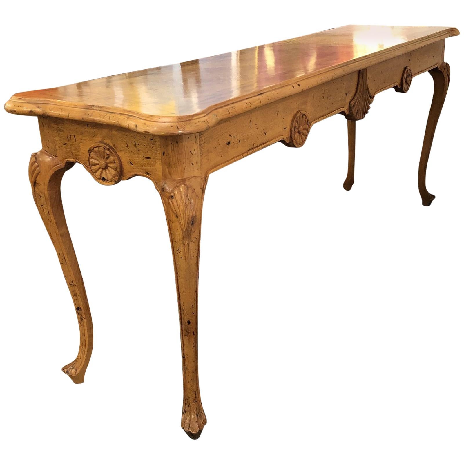 French Country Extra Long Console For Sale