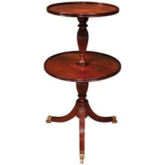 George III Mahogany 2-Tier Dumb Waiter