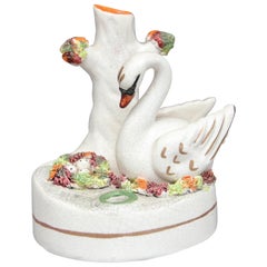 Staffordshire Figure of a Swan