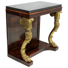 Regency Rosewood and Giltwood Console Table