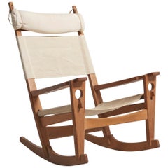 Keyhole Rocking Chair for Getama, Hans J. Wegner