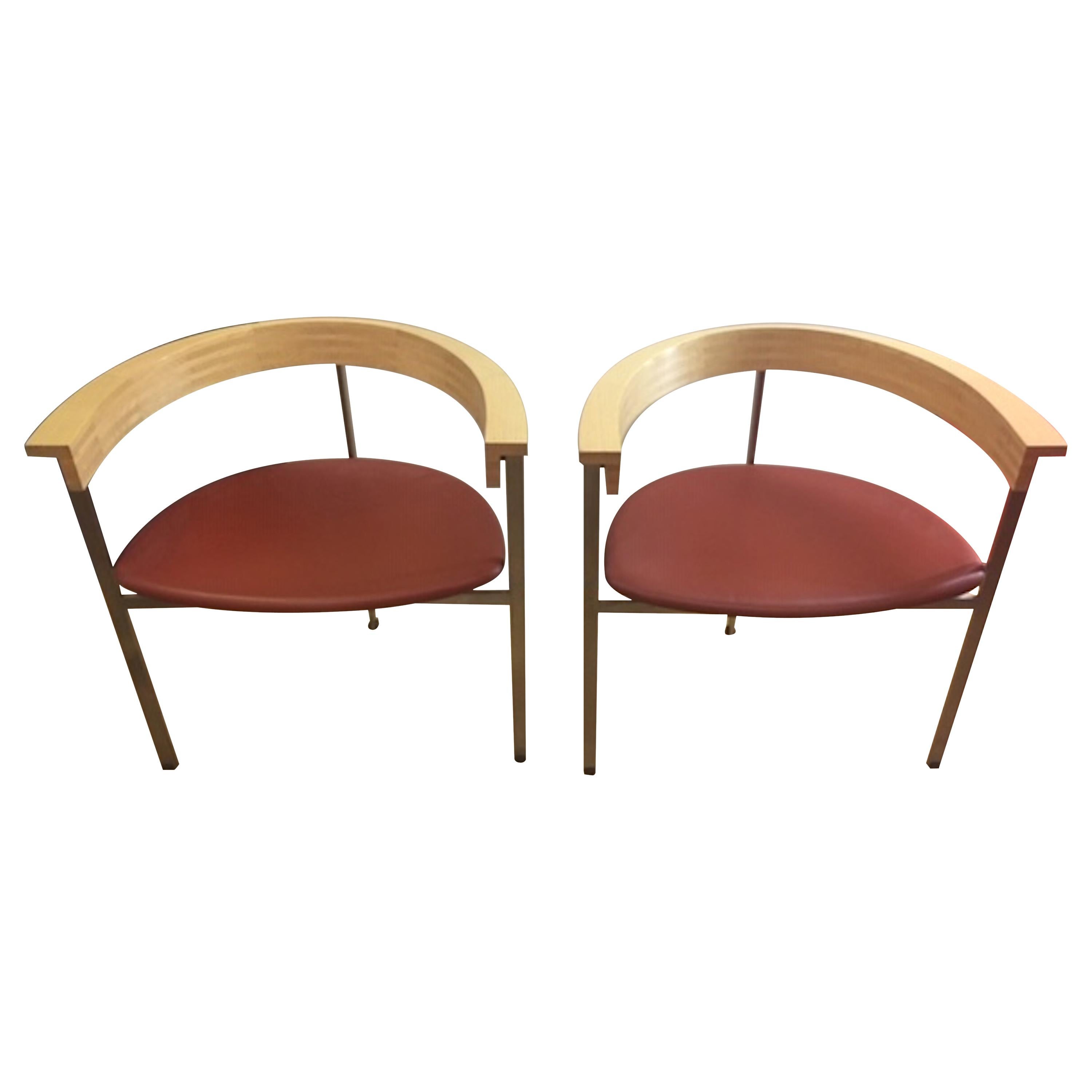 Pair of Poul Kjaerholm PK 11 Chairs, Stamped