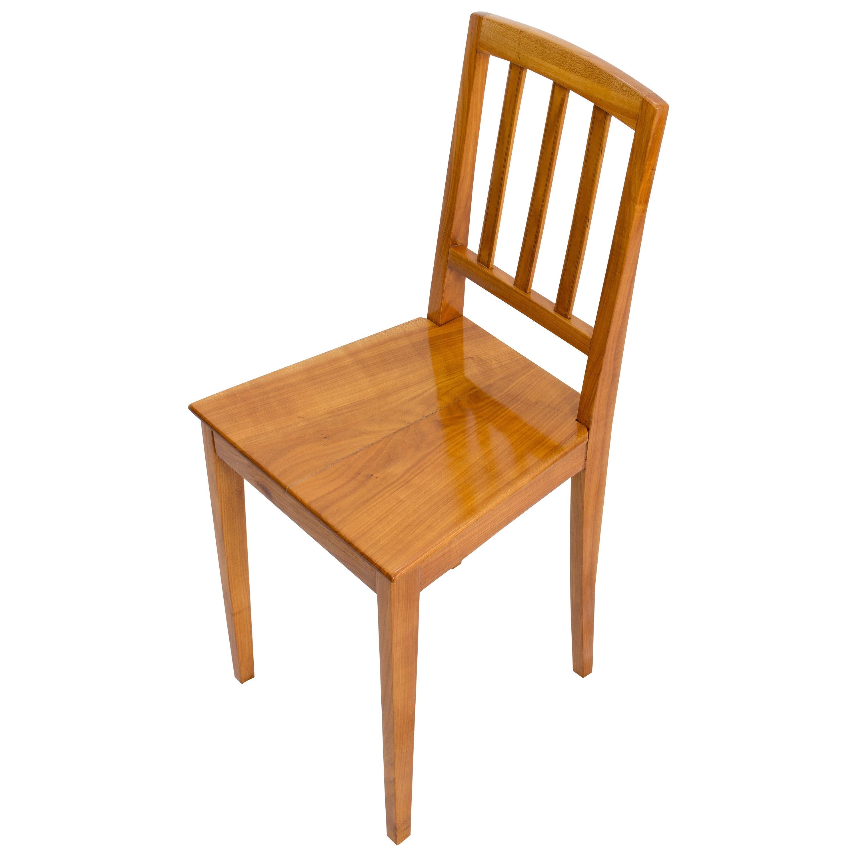 19th Century Biedermeier Cherrywood Chair For Sale