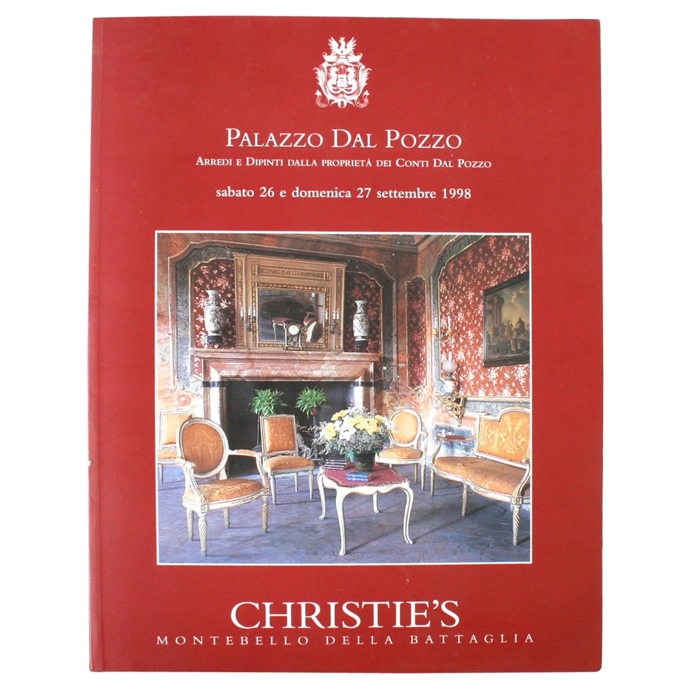 Christie's: Palazzo Dal Pozzo Arredi e Dipinti Dalla, September 1998 For Sale