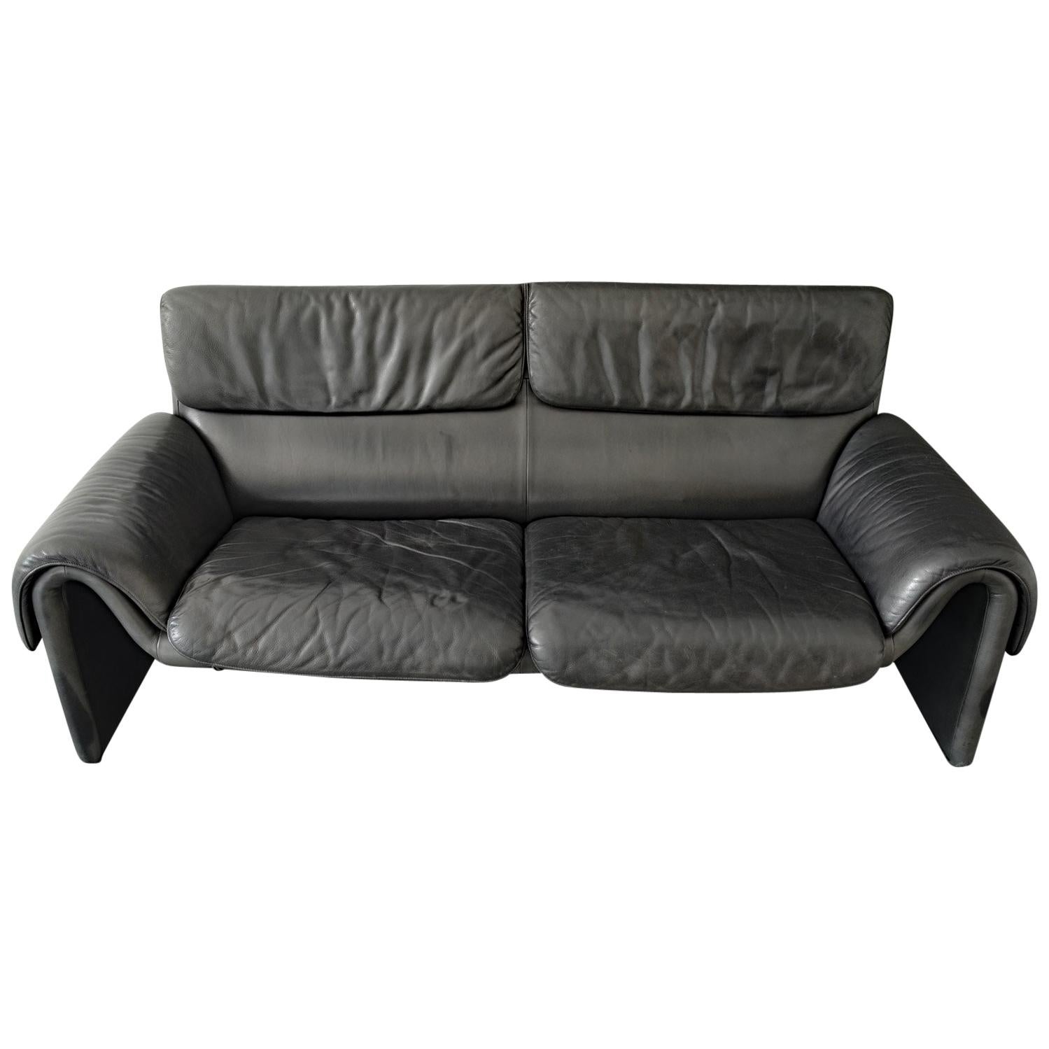 Two-Seat Sofa “DS-2011” by De Sede Factory Design, Switzerland, 1960s For Sale