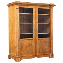 19th Century Empire Revival Birch Vitrine