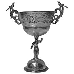 Antique 18th Century Spanish Colonial Silver Chalice Cup, circa 1780-1800