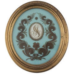 Monograma antiguo Manlio Garibaldi, fabricación italiana, 1874