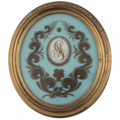 Ancien monogramme de Manlio Garibaldi, fabrication italienne, 1874