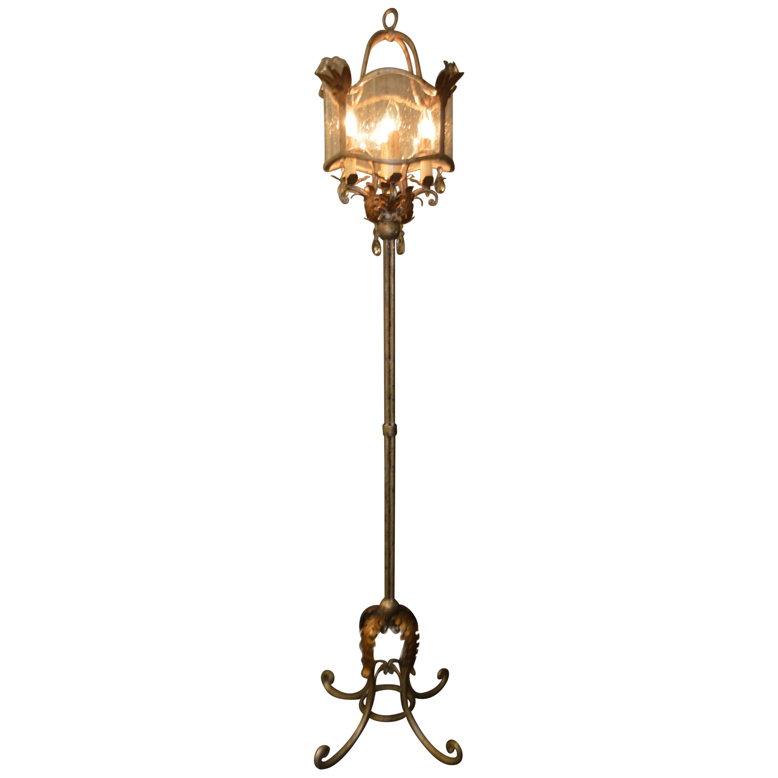 French Chandelier Style Four Lights Floor Lamps