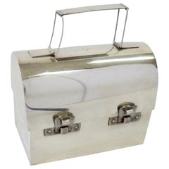 Retro Cartier Handmade Sterling Silver Diminutive Lunch Box Purse