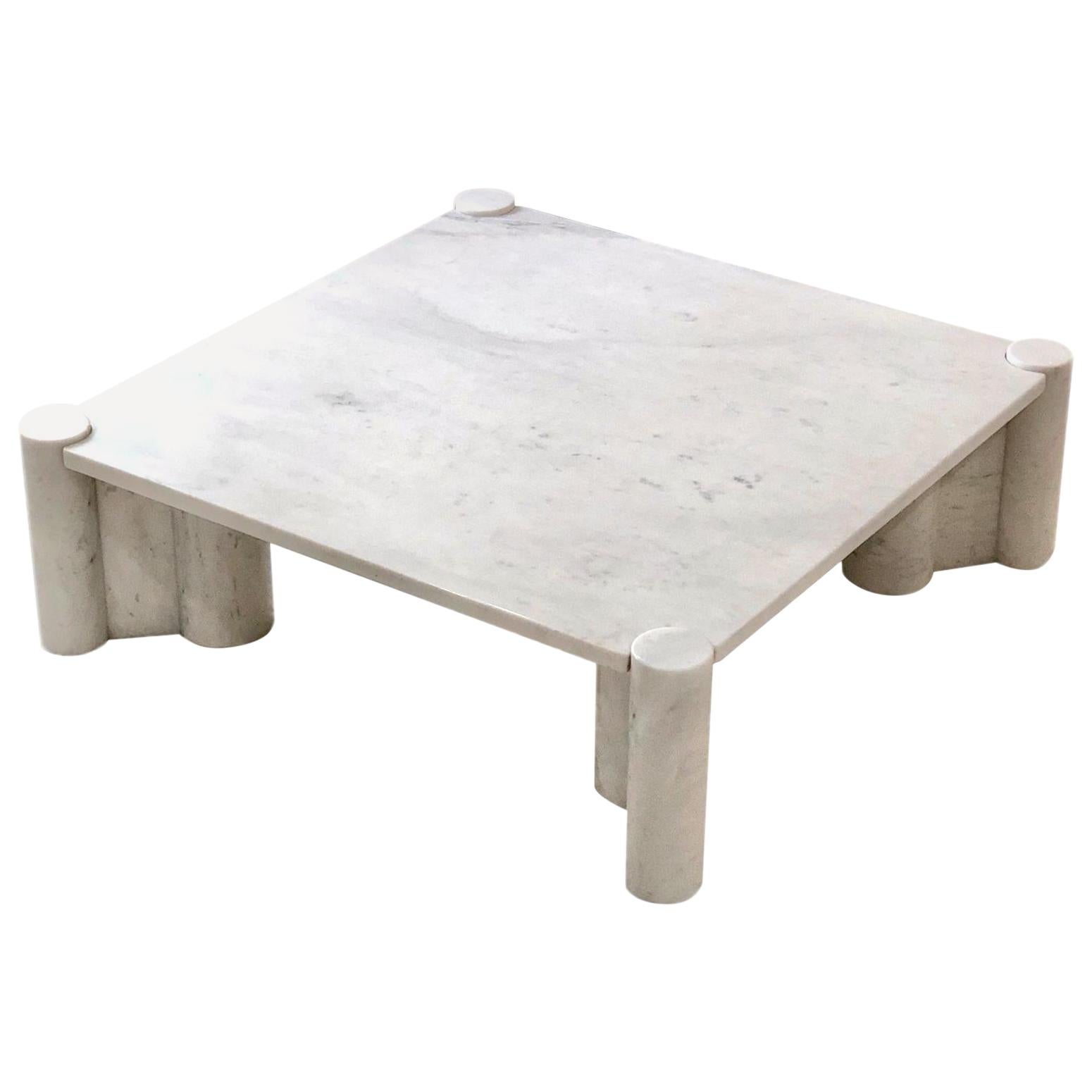 Gae Aulenti Jumbo Carrara Marble Table