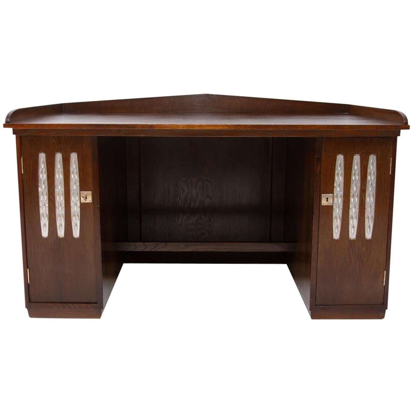 Early 20th Century Viennese Secession Writing Desk in Oak