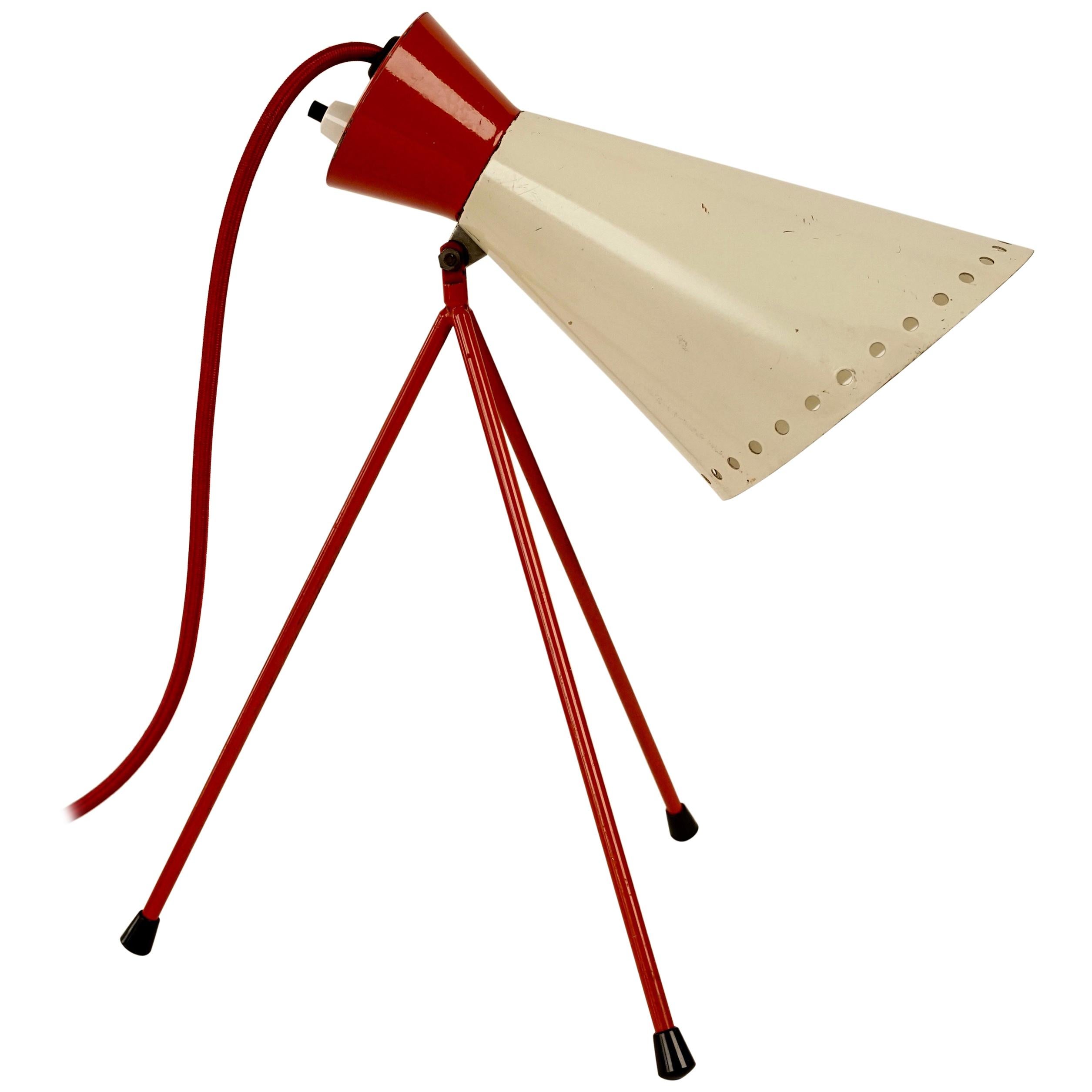 Midcentury Tripod Table Lamp from Josef Hurka For Sale