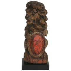 Early 18th Century Carved Wooden Lion