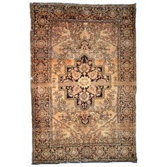 Handgefertigter antiker Sarouk-Teppich im Farahan-Stil, 1880er Jahre, 1b733