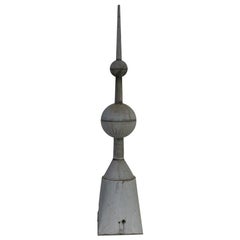 19th Century French Zinc Roof Finial