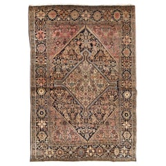 Handmade Antique Sarouk Farahan Style Rug, 1880s, 1B738