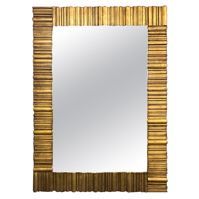 Large Gold Transitional Gilt Wall Mirror