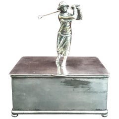 Art Deco Female Golf Box by Wilcox Silverplate Company