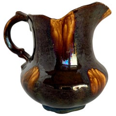 Antique 19th Century American Ceramic Pitcher