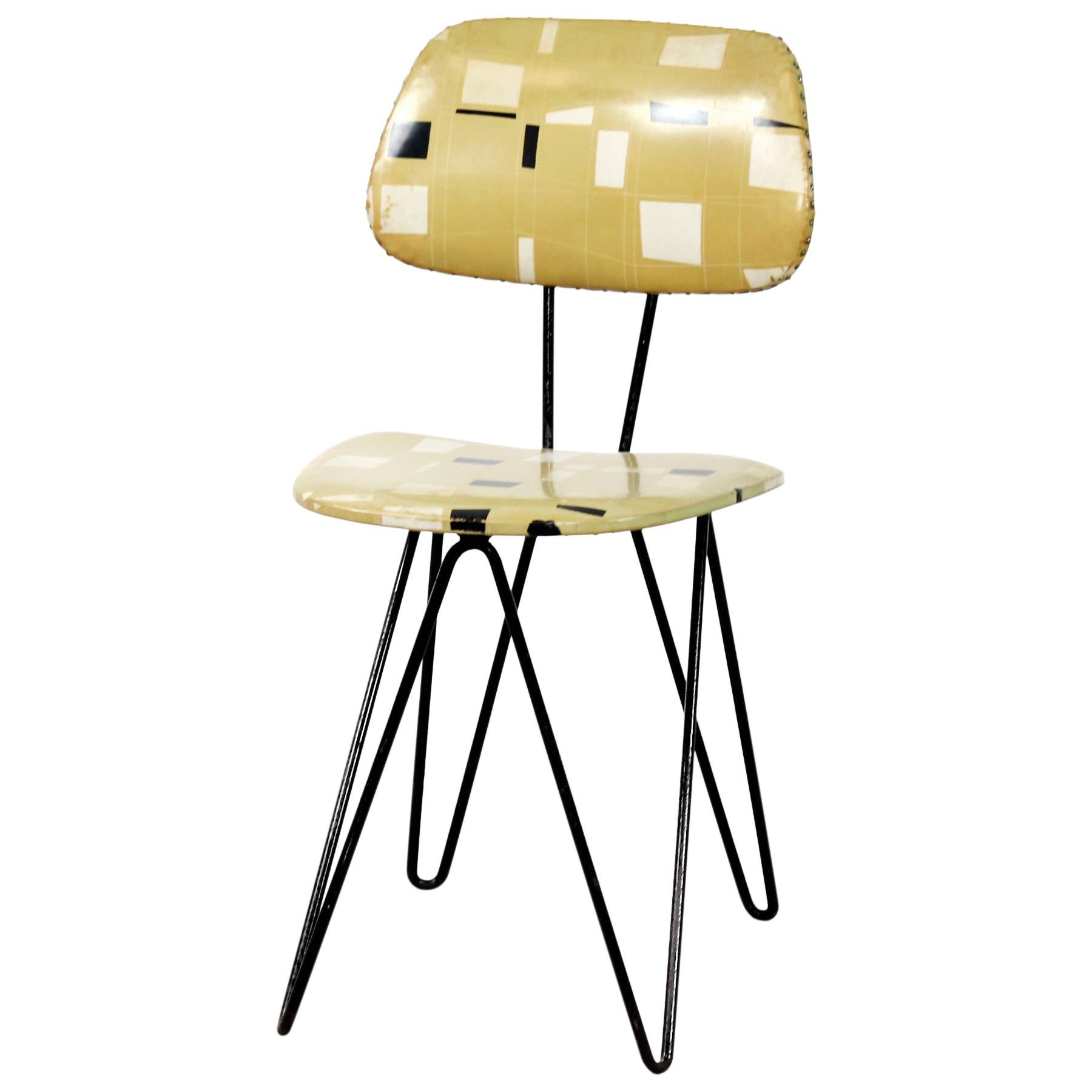 Original Pastoe Dutch Minimalist SM01 Chair by Designer Cees Braakman, 1954