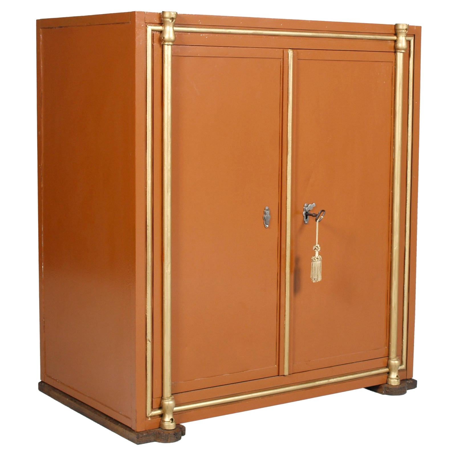 19th Century Wien Armored Cabinet, Safe, Restored and Functioning, All Original For Sale