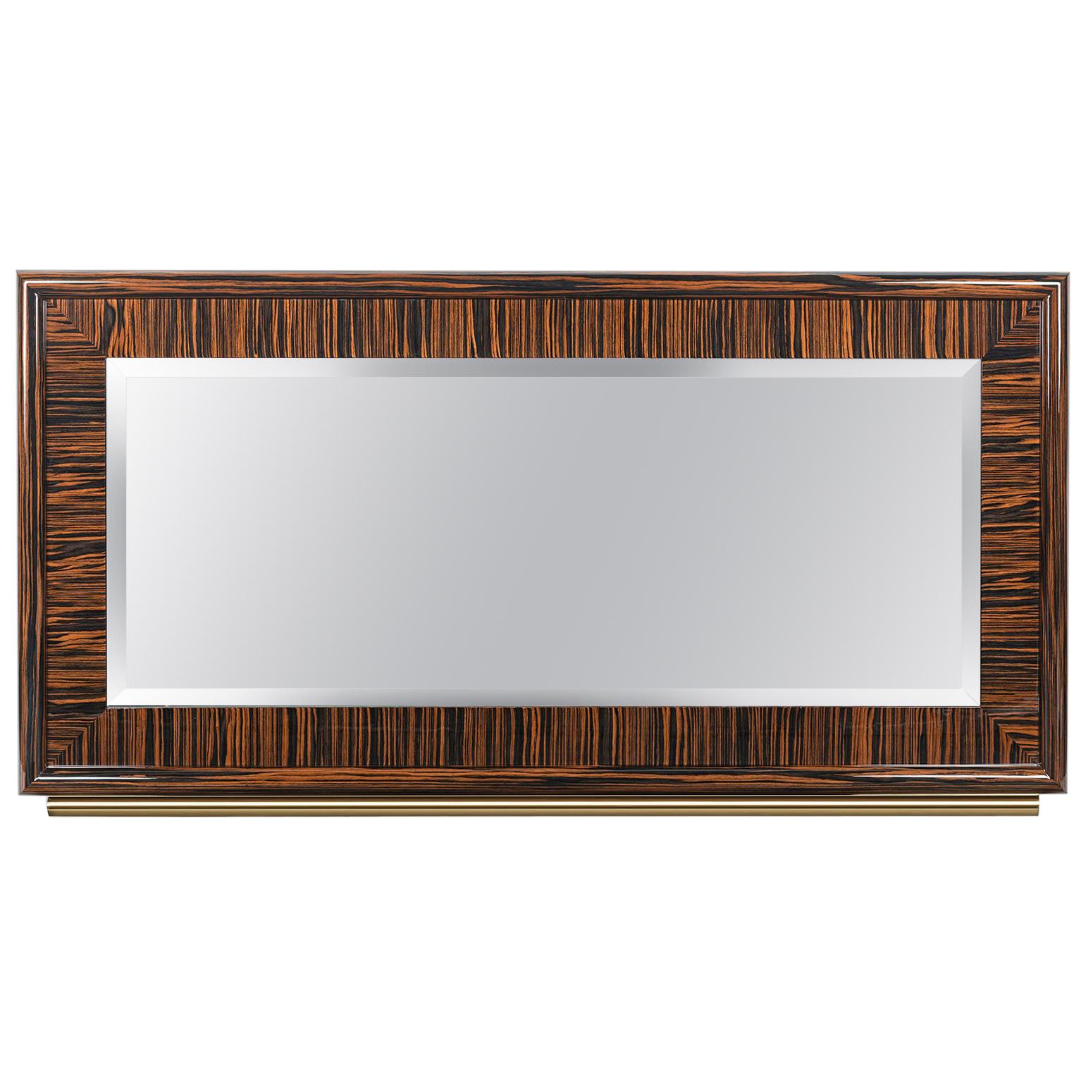 Mirror Secret in Ebony and Galvanized Metal, Original Sin Collection, Italy For Sale
