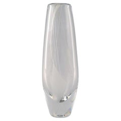 Sven Palmqvist for Orrefors, Vase in Clear Art Glass