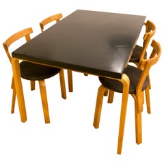 Alvar Aalto Table 81B and 68 Chairs by Finmar, 1950s