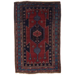 Antique Caucasian Kazak Rug, circa 1900