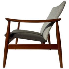 Finn Juhl FD 138 Teak Lounge Chair for France & Son