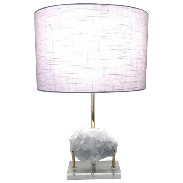 Gorgeous White Crystal Table Lamp
