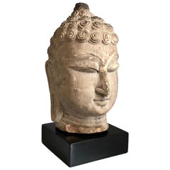 Antique Thai Buddha Head, Ayutthaya Period