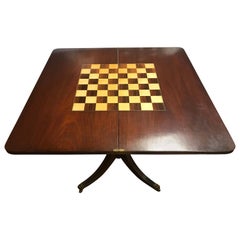 Boston Federal 19th Century Mahogany Flip Top Game Table