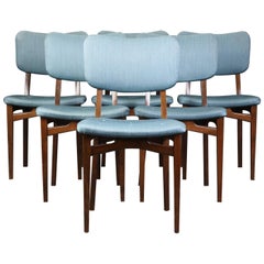 Set of Six Midcentury Danish Dining Chairs