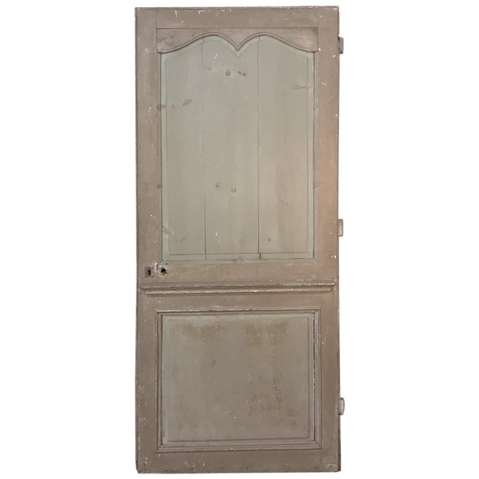 19th Century Painted Pine Interior Door
