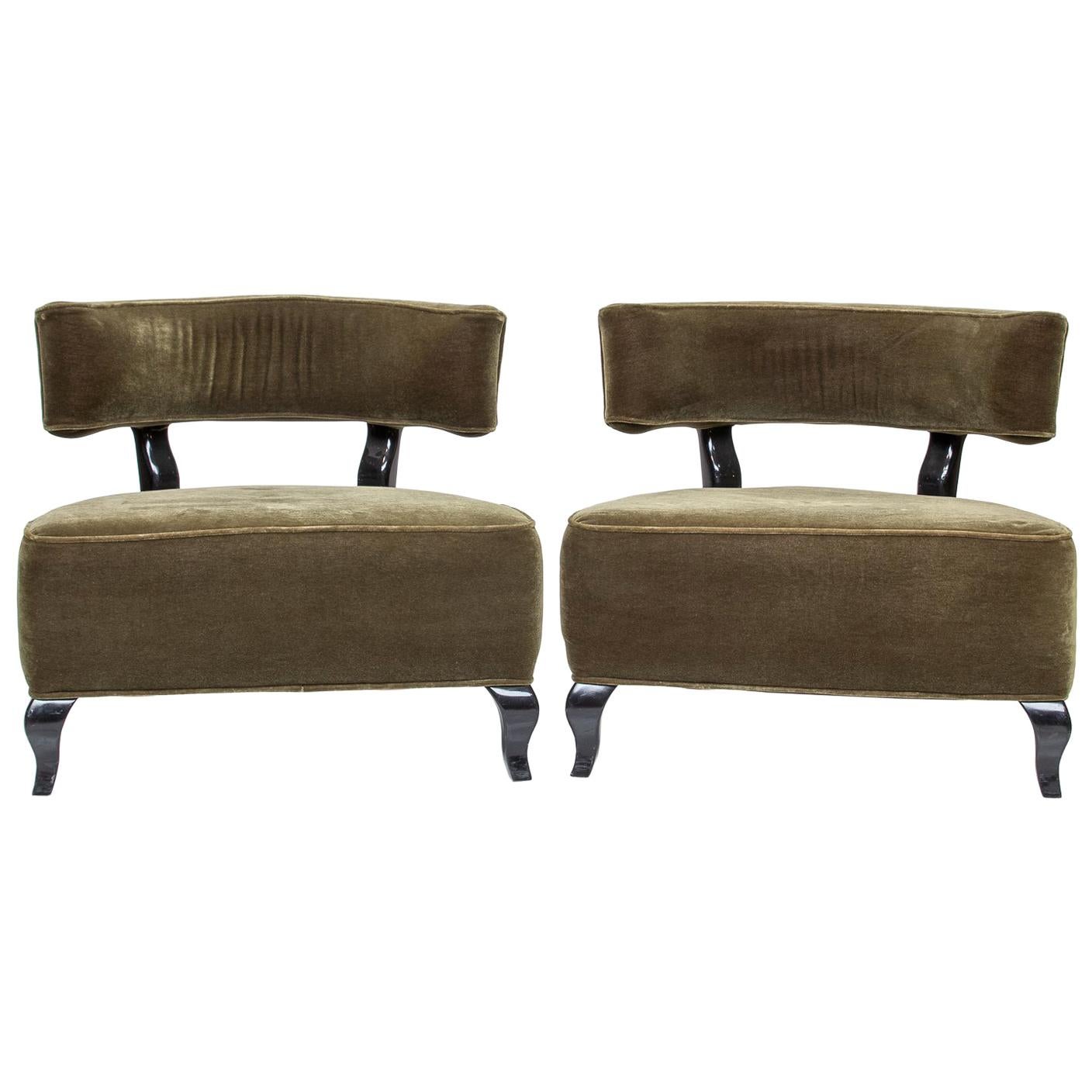 Pair of Large Deco Chairs
