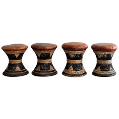 African Woven Stools