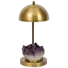 One of a Kind Amethyst Table Lamp