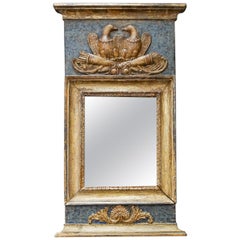 Neoclassical Swedish Mirror with Love Tokens