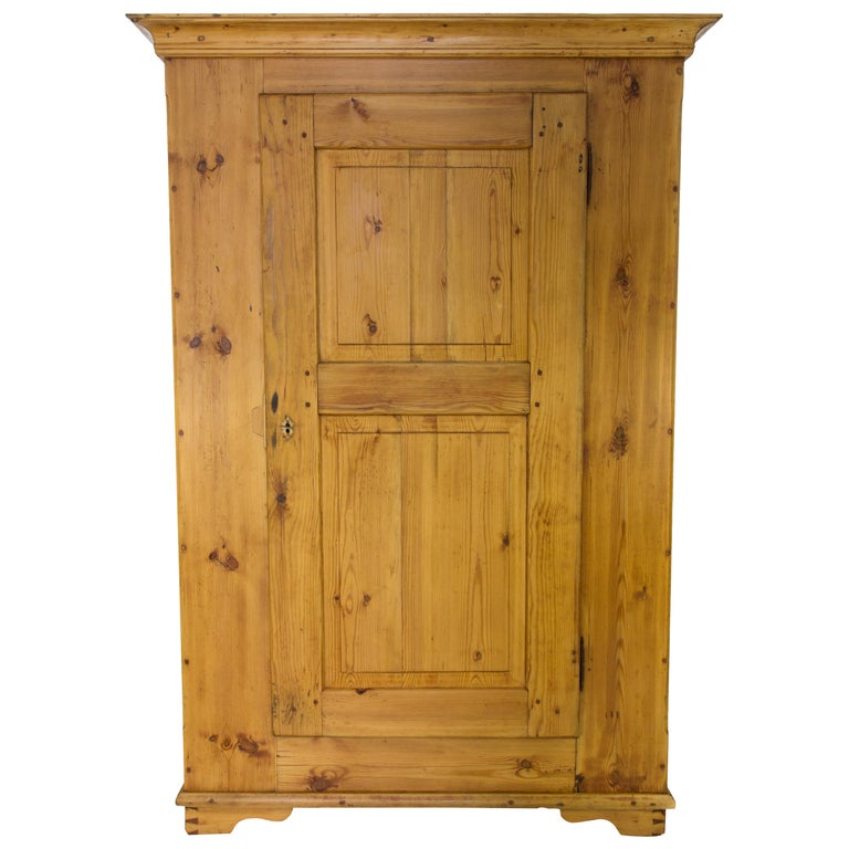 Antique Baltic Pine One Door Armoire For Sale At 1stdibs