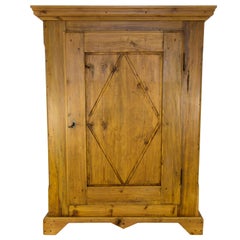 19th Century One-Door Baltic Pine Armoire 