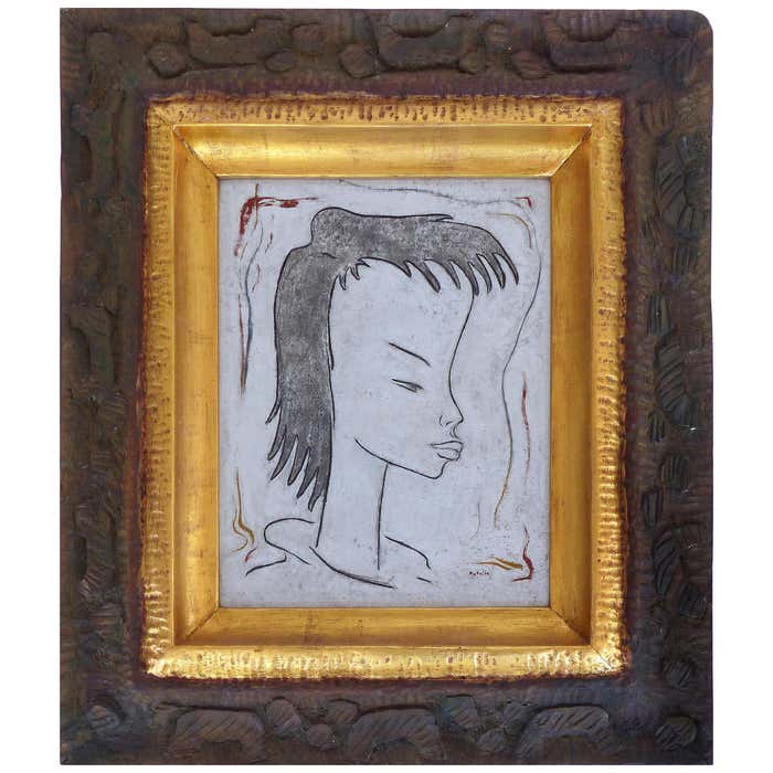 Angel Botello Abstract Oil Painting on Board, Latin Artist For Sale at ...