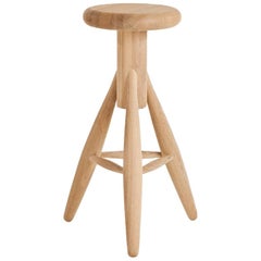 Authentic Rocket Bar Stool in Oak by Eero Aarino & Artek