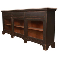 Narrow English Painted Sideboard